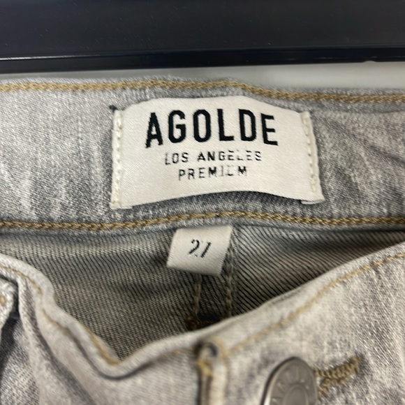 Agolde Jeans Sophie High Rise Crop Distressed Skinny Size 27 - Picture 4 of 16